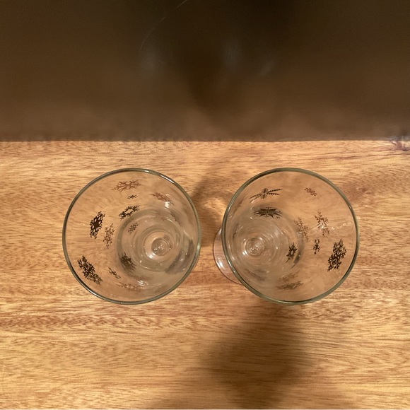 Vintage Atomic Snowflake Pilsner Glasses - Picture 3 of 3